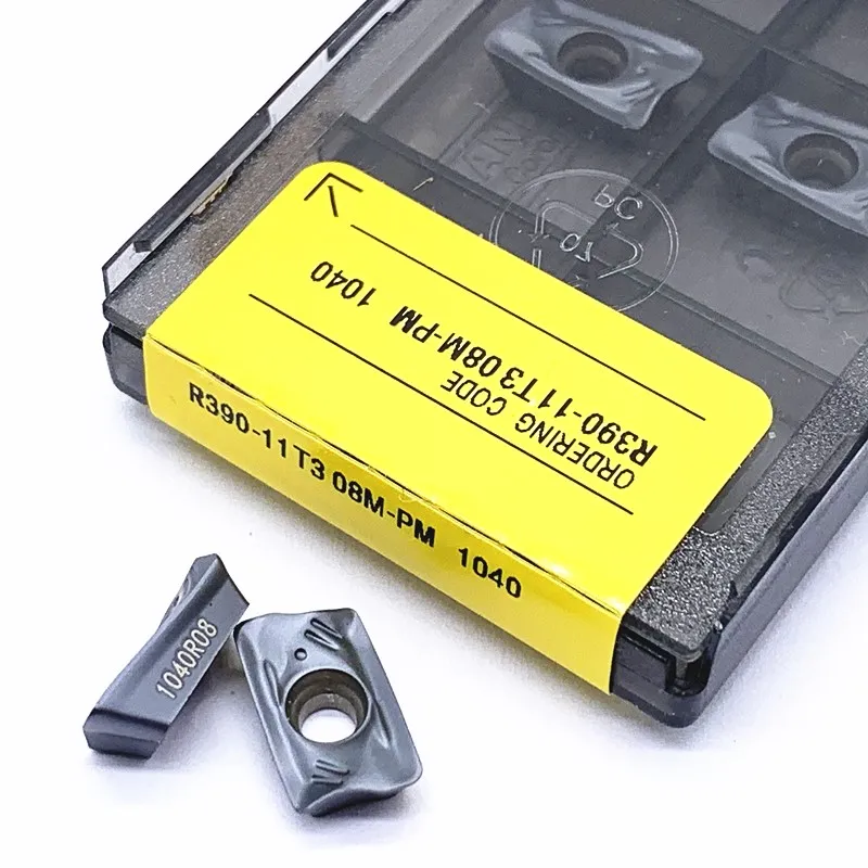 

10PC R390 11T308 PM 1025 1130 1030 1040 4240 carbide inserts for indexable face milling turning tools cutter CNC milling machine