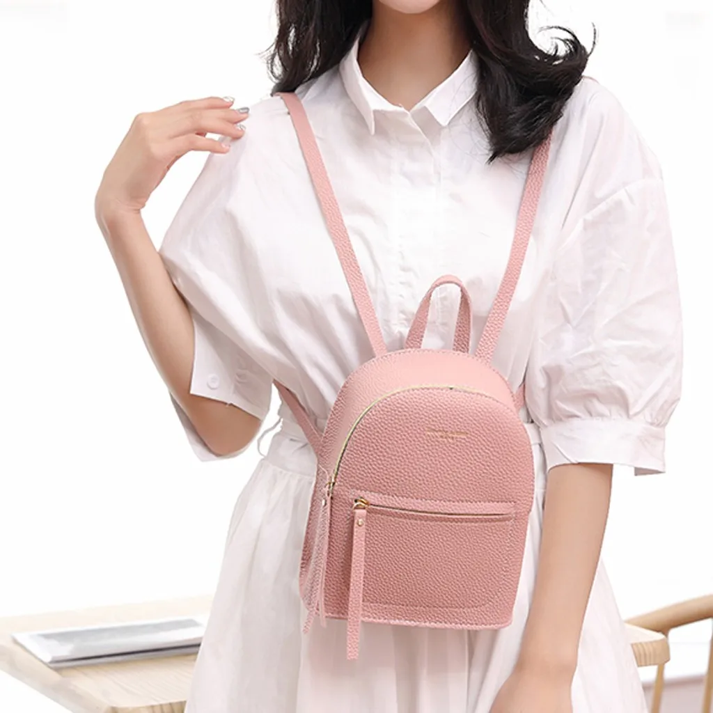 

Women Letter Backpack Travel School Bags For Teenage Girls Small Slim Mochilas Para Mujer Rugzak Bolsos For Lady #YJ