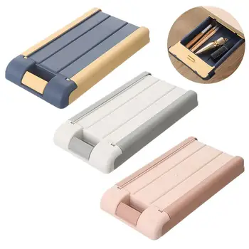 

Under Desk Drawer Punch Free Under Table Hidden Organizer ABS Material Home Office Key Pen Sundries Storage Case