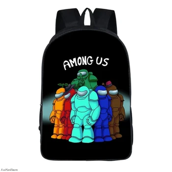 

40*30*13CM New Among US 3D Backpack Streetwear Boys Girls Oxford Cloth Student Laptop Backpack School Bag Xmas Gift