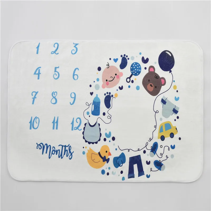 Bebé Sets de regalos para recién nacidos Manta para registrar el crecimiento del bebé para niños 0 a 3 meses de 3 a 6 meses ideal para realizar fotos y como