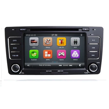 

Car Multimedia player GPS Autoradio 2 Din 7 Inch For SKODA Octavia 2009-2013 Bluetooth IPOD FM Radio RDS WIFI DVR SD