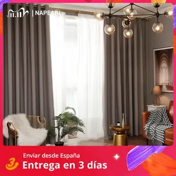 

NAPEARL 1 Piece 140x260cm Simple Solid Design Blackout Curtain Ship from Spain