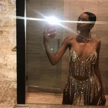 

Sexy Tassel Rhinestone Body Chain Harness for Women Shiny Crystal Underwear Jewelry Bikini Bra Waist Chain Jewelry