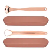 Парфюмерный язык из нержавеющей стали очиститель бактерий удаление плохого дыхания с покрытием скребок для языка тела духи s