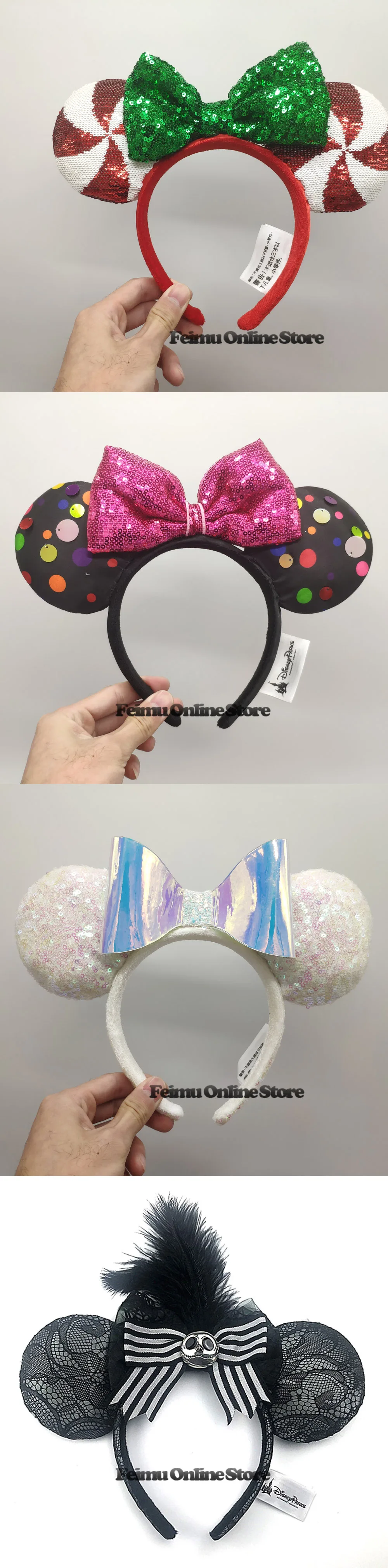 Beleza e Besta Festa de Aniversário Disney Minnie Mickey Orelhas Disneyland Cabelo Hoop Bandana Festa Headwear Menina Brinquedos Decoração 3d 5 High Quality Brinquedos e hobbies