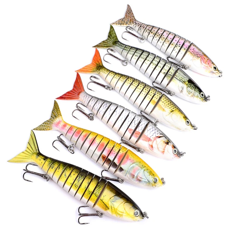 

Hard Artificial Bait For Fishing Tackle Lure 24cm/164.46G Premium 11 Sections Multicolor Swimbait