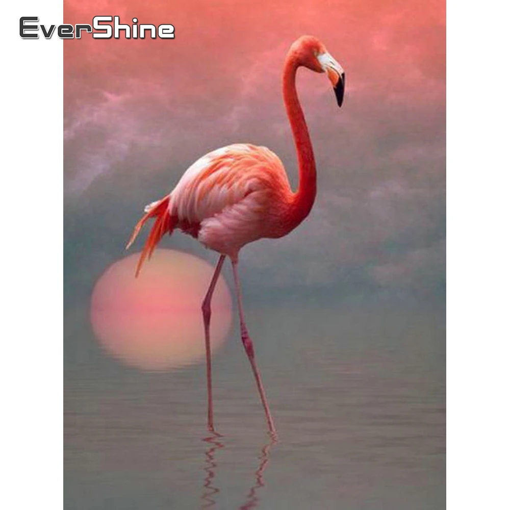 

Evershine 5D DIY Diamond Embroidery Animals Flamingo Full Square Drill Beaded Painting Picture Rhinestones Diamond Mosaic Crafts