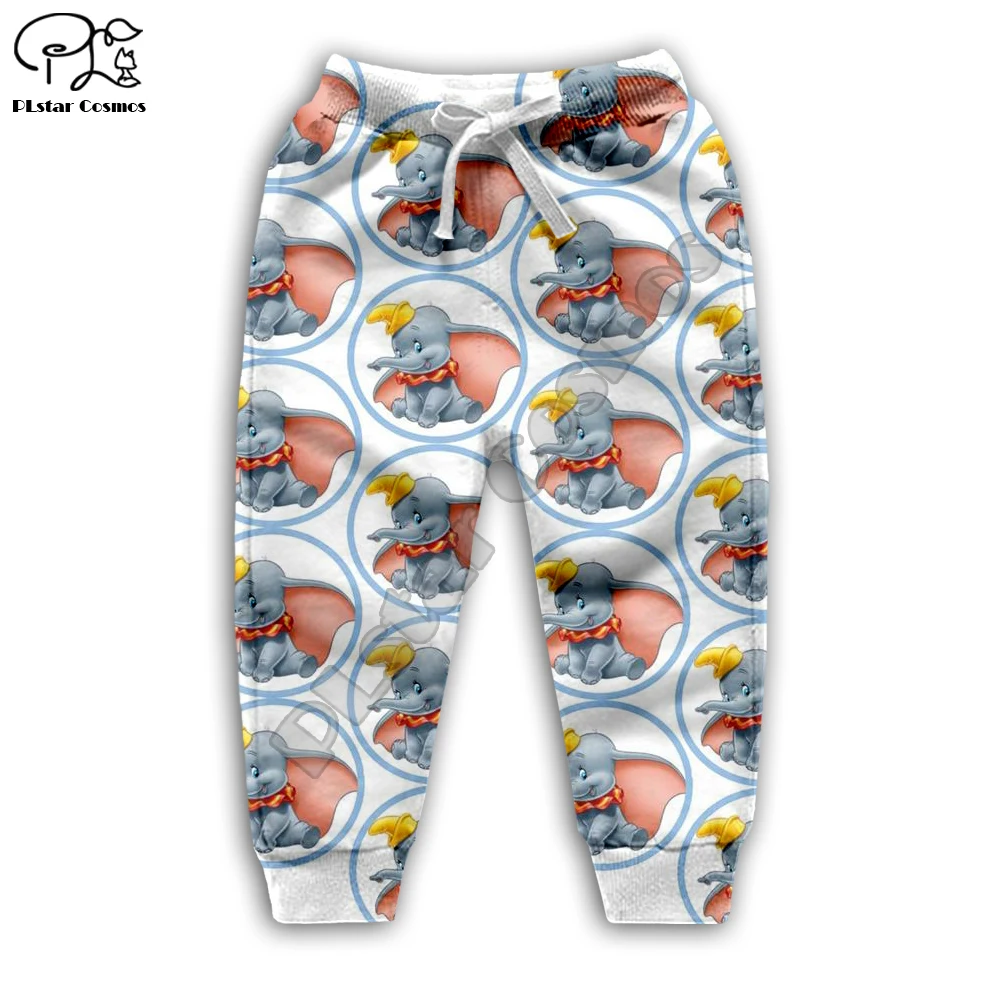 Chlid Kids Dumbo/худи с объемным принтом из мультфильма; осенние толстовки с длинными рукавами на молнии для маленьких девочек и мальчиков; kawaii; штаны