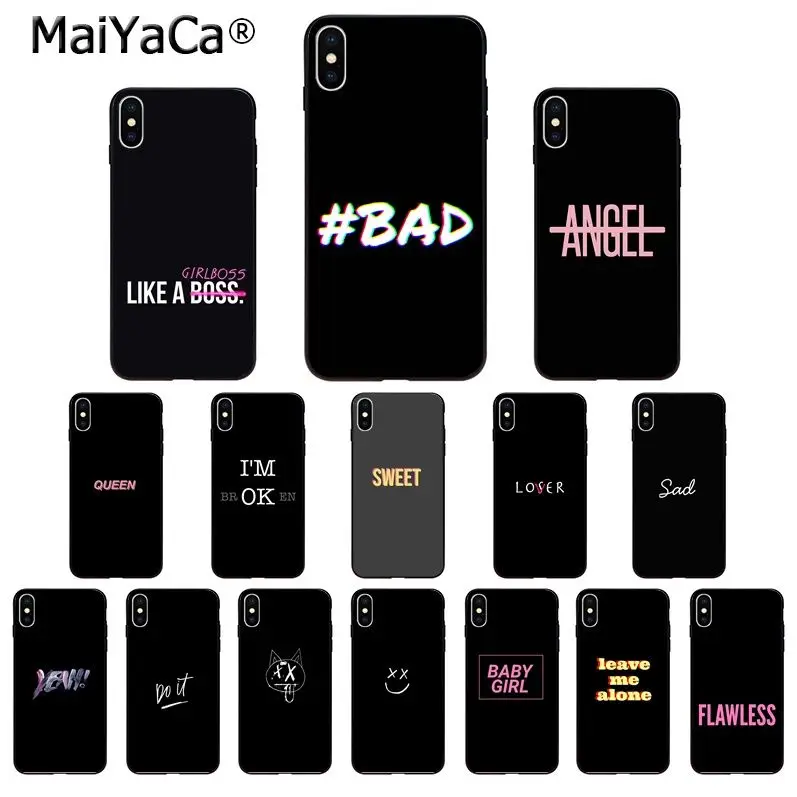 MaiYaCa Color text on a black background TPU Soft Phone Case for iPhone 5 5Sx 6 7 7plus 8 8Plus X XS MAX XR 11 11pro max Cover MaiYaCa Color text on a black background TPU Soft Phone Case for iPhone 5 5Sx 6 7 7plus 8 8Plus X XS MAX XR 11 11pro max Cover