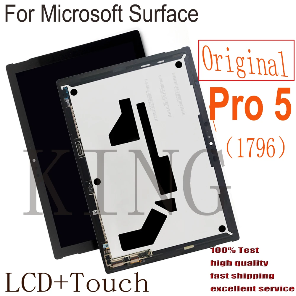 Lcd Pro5 Originale Per Microsoft Surface Pro 5 1796 Lcd Touch Digitizer Assembly Lp123Wq1 Per Display Lcd Microsoft Surface Pro 5