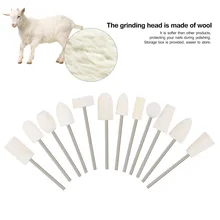 12 шт. фрезы для ногтей, фрезы для ногтей, шлифовальный камень, пилочка для ногтей, роторные фрезы для ногтей, для шерсти, инструмент для точечного лака