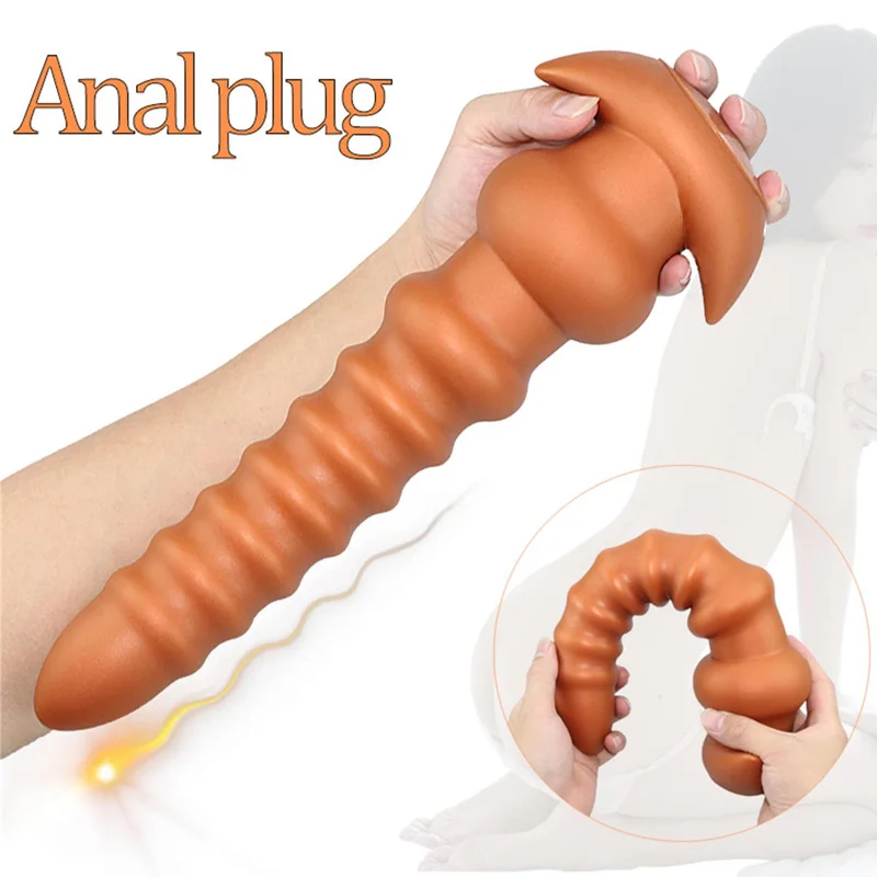 Stor analperle buttplug vibrator i silikone til voksne_voghion.com
