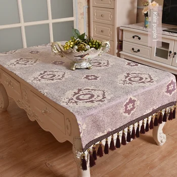 

Coffee Table diningTablecloth Fabric European Style High Grade Living Room TV Cabinet cover Dustproof Towel Cover Set Home