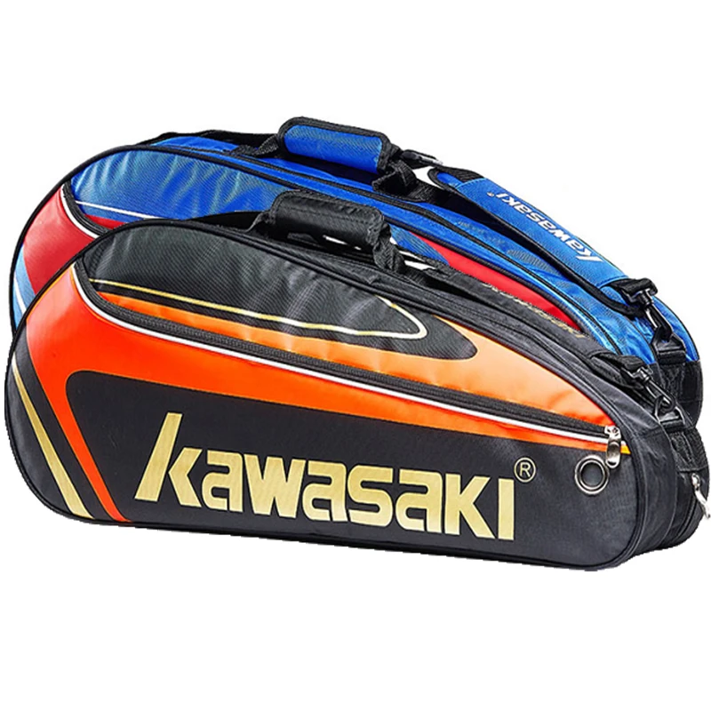 Теннисная сумка Kawasaki, сумка на одно плечо, 1-3 ракетки для бадминтона, теннисная ракетка, сумка для ракетки для бадминтона, Мужская теннисная тренировочная сумка