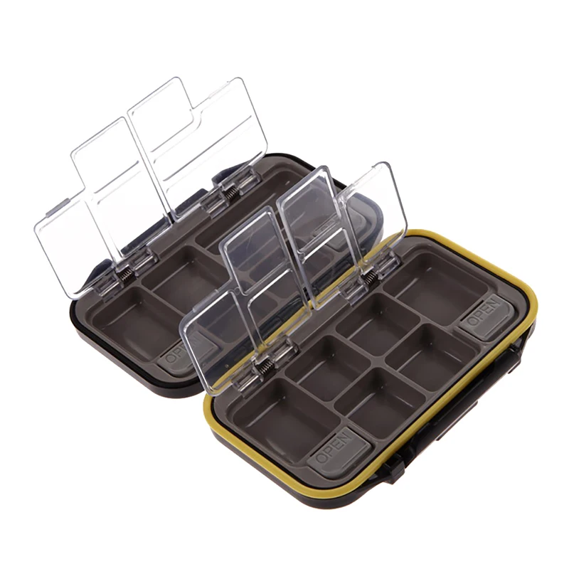 Waterproof Eco-Friendly Fishing Lure Bait Tackle Waterproof Storage Box Case With 12 Compartments Outdoor