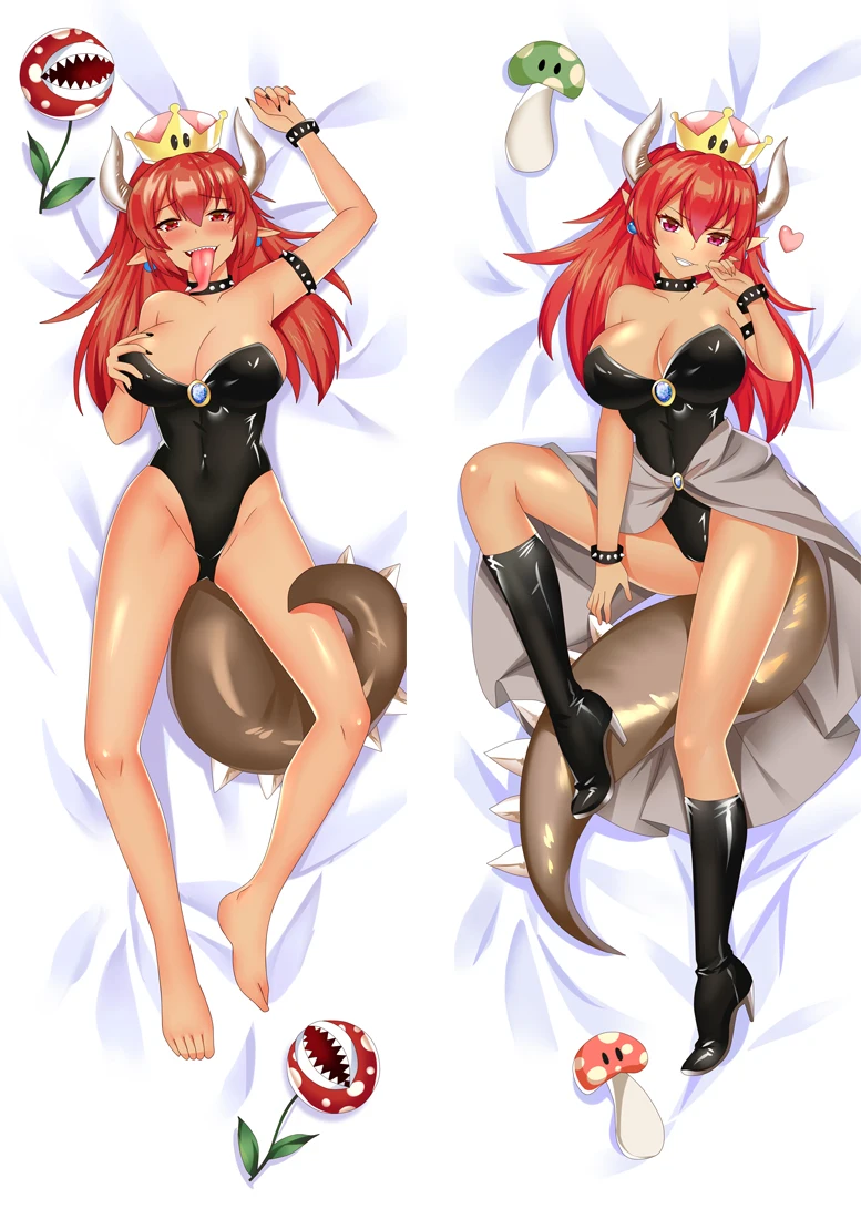 Игра Bowsette Косплэй Подушка Dakimakura Чехол обниматься средства ухода за кожей подарок