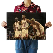 [A158] BULL Big Three Ностальгический ретро плакат из крафт-бумаги экран для помещений кафе декоративная живопись