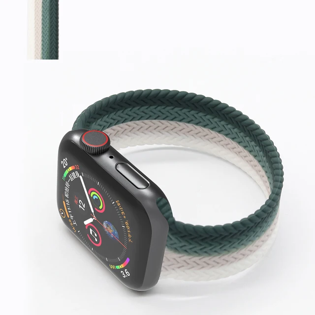Solo Loop for Apple Watch Strap 44mm 40mm 45mm 41mm 38mm 42mm Elastic Silicone Watchband Bracelet iWatch Serie 7 654321 SE Band C5