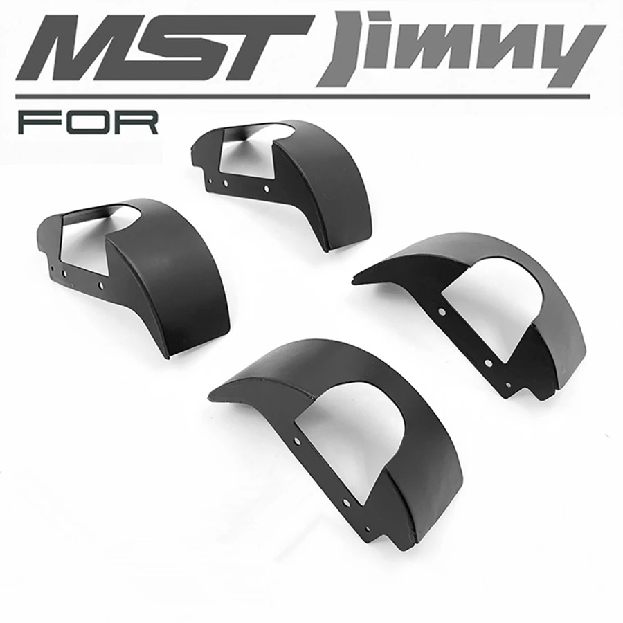 Rc игрушки автомобиль металлический внутренний брызговик крыла наборы в сборе для дистанционного управления игрушки модель MST CFX JIMNY аксессуары для модернизации - Цвет: Черный
