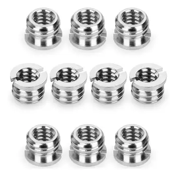 

Camera 1/4in-20 to 3/8in-16 Reducer Bushing Convert Screw Adapter for Tripod,Monopod, Ballhead, Stand and Video light DSLR SLR (