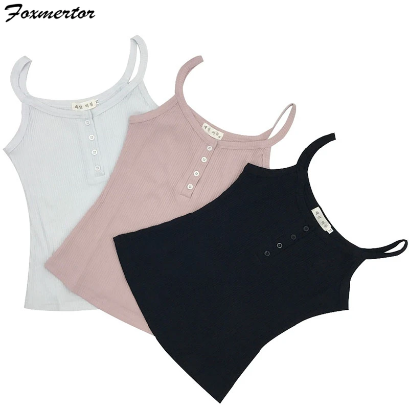 

Fashion Summer Casual T-Shirt Women 2018 New Halter Sleeveless Tops Tees Vest Solid Sexy Female Slim Sexy Party T shirts Femme
