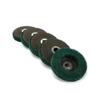 

Green Nylon Fiber Flap Wheel Disc Abrasive Polishing Buffing Pad 120 Grit Parts