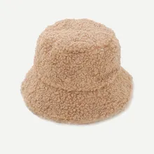 Флисовая Панама для женщин и мужчин, одноцветная простая Рыбацкая шапка с плоским верхом, зимняя теплая Толстая шапка унисекс, Рыбацкая шапка