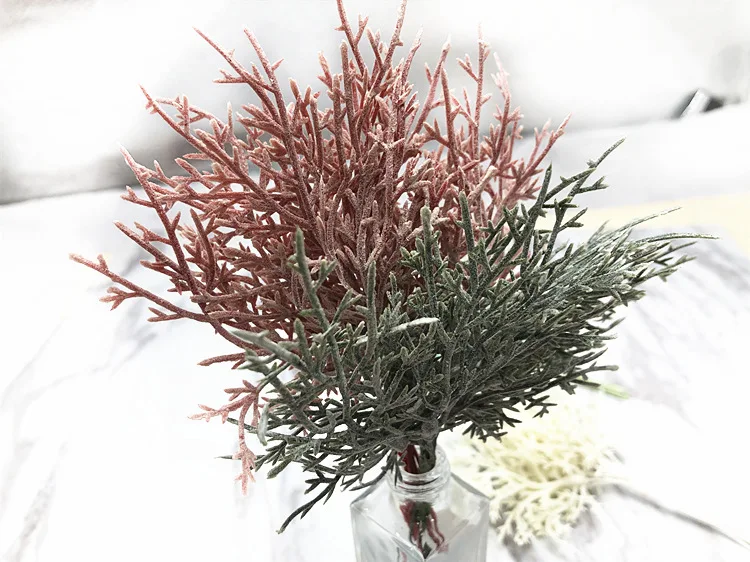 HINDJEF10pcs искусственный желудь лист Моделирование растения трава голова домашнее украшение венки Свадьба Рождество Скрапбукинг DIY
