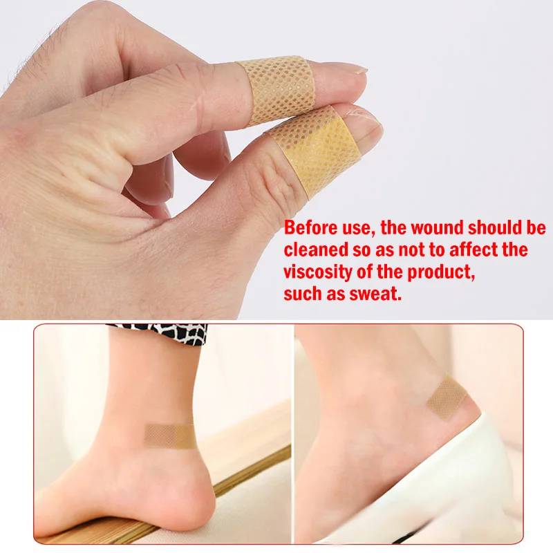 100Pcs Waterproof Band-Aid Wound Dressing Medical Sticker Transparent Sterile Tape Antibacterial Wound Care Protect First Aid