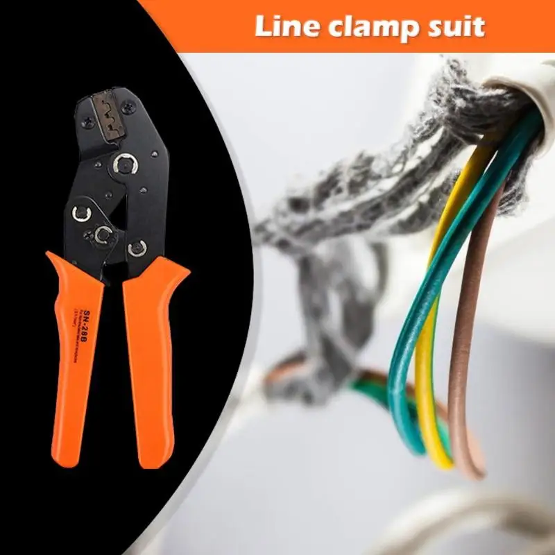 AGM28-18 Stripping Pliers Wire Cutter Durable High Carbon Steel Plastic Handle Crimper 1550pcs Terminal Connector Set