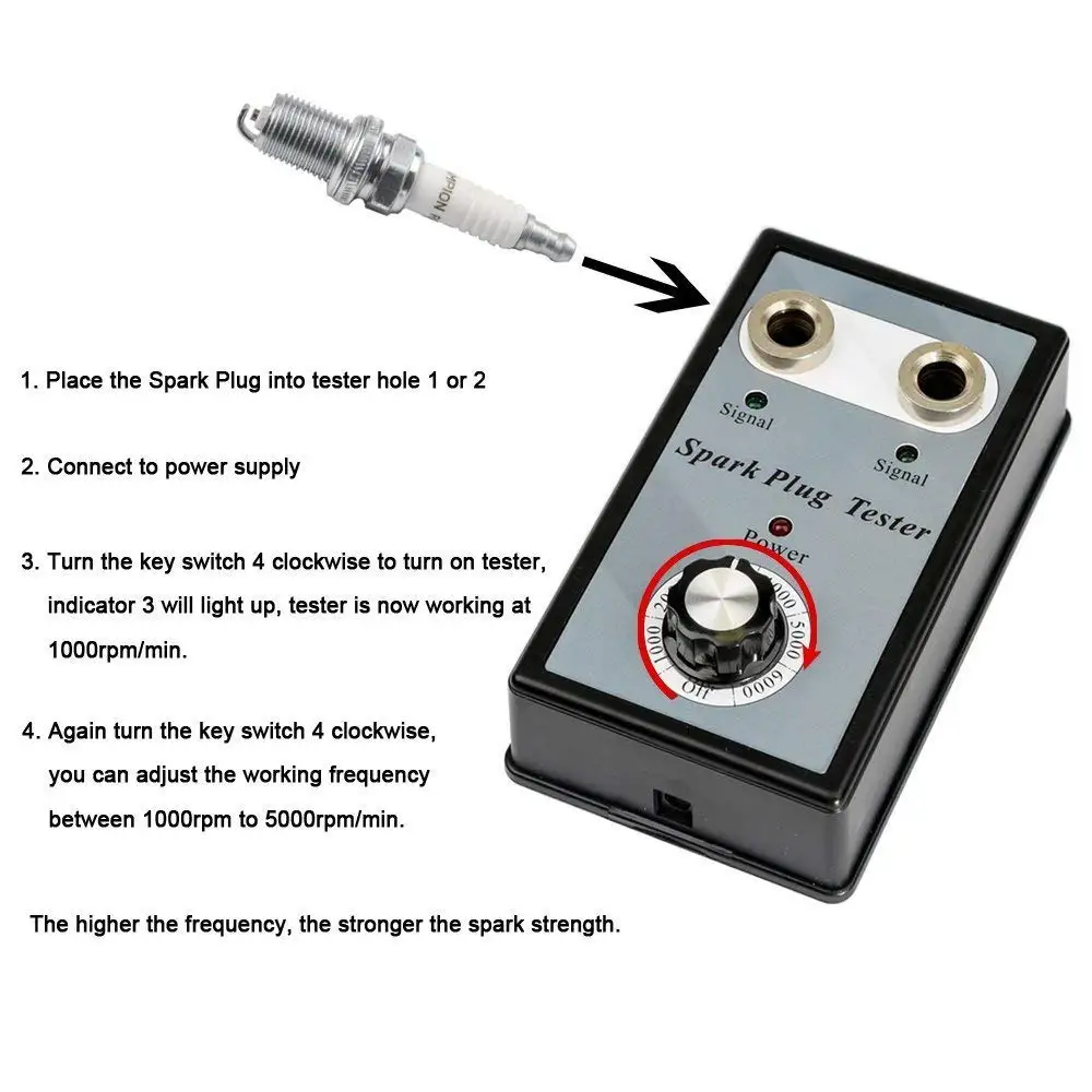Spark Plug Tester Pen Spark Plug Tester Ignition System Coil Engine Auto Can Bus Spark Plug Analyzer Car Auto Checker Detector Diagnostic Tool