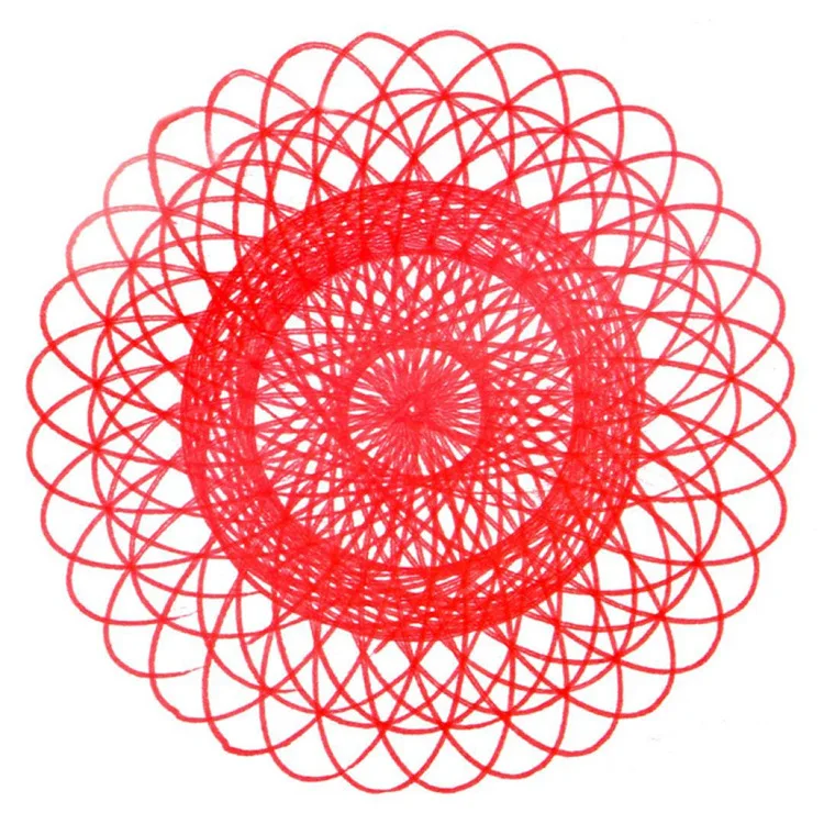 Цветы кривой лучшие мозга Spirograph Набор для рисования 4-в-1 ручка книга инструкции Творческий узор доска для рисования