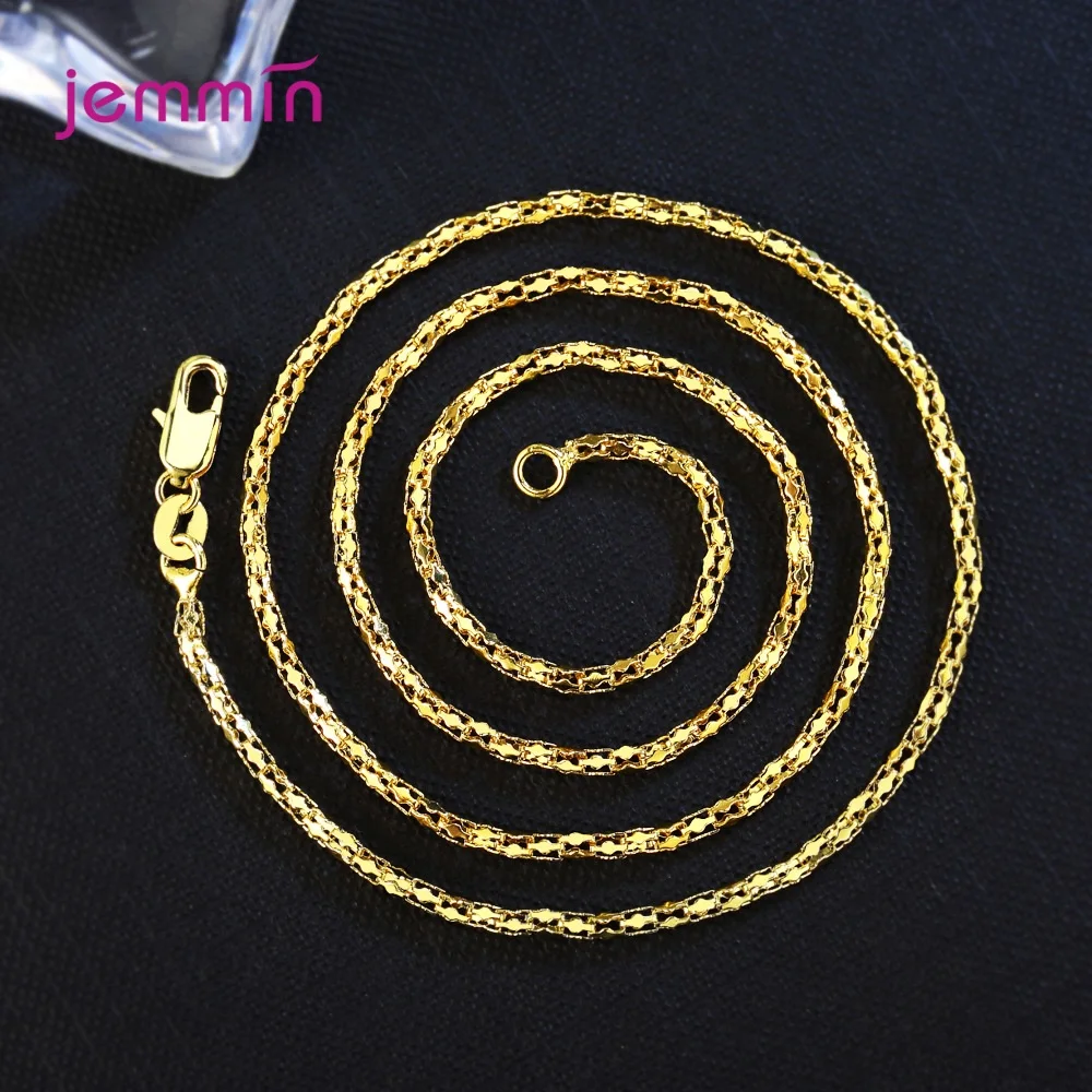 

Super Cute Caterpillar Necklace Chain For Women Girls Sparkling Gold Color Necklace Chain Jewelry Accessory Free Shipping