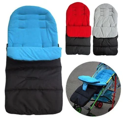 Saco de dormir para cochecito a prueba de viento, almohadilla gruesa de algodón, cubierta de pie para invierno, para mantener el calor, suave