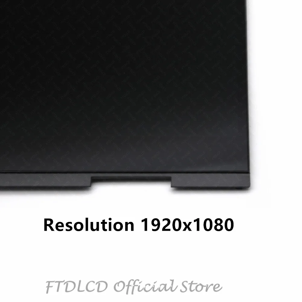 FTD lcd 15,6 ''lcd кодирующий преобразователь сенсорного экрана в сборе+ рамка для hp Envy X360 15-CP серия 15-cp0001na cp0000na cp0800ng цвет черный