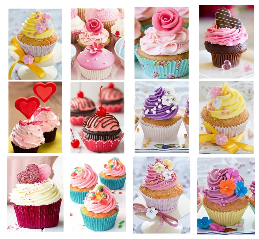 

5D DIY Diamond Painting Cartoon Cake Scenery Cross Stitch Home Decor