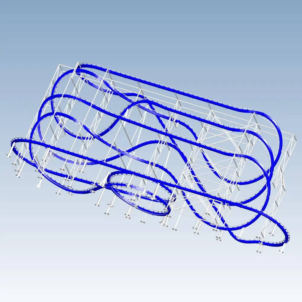 Roller Coaster Architecture Custom order high quality high precision digital models 3D printing ser