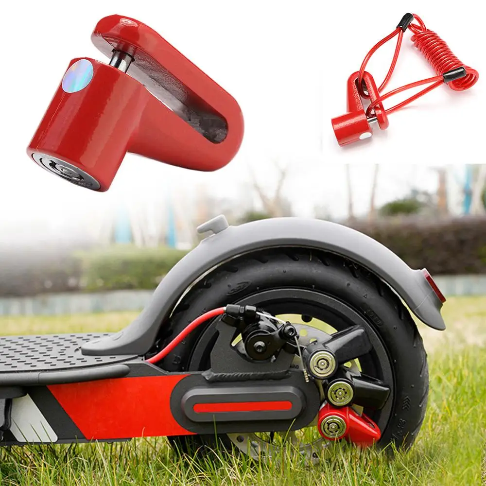 

Anti-Theft Disc Brakes Lock with Steel Wire for M365 Electric Scooter Skateboard Wheels Lock Disc Brake Kickscooter