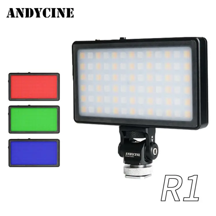 

Andycine Ultra Thin Dimmable LED Video Light LED Display with Battery On Camera DSLR Photography Lighting Fill Light