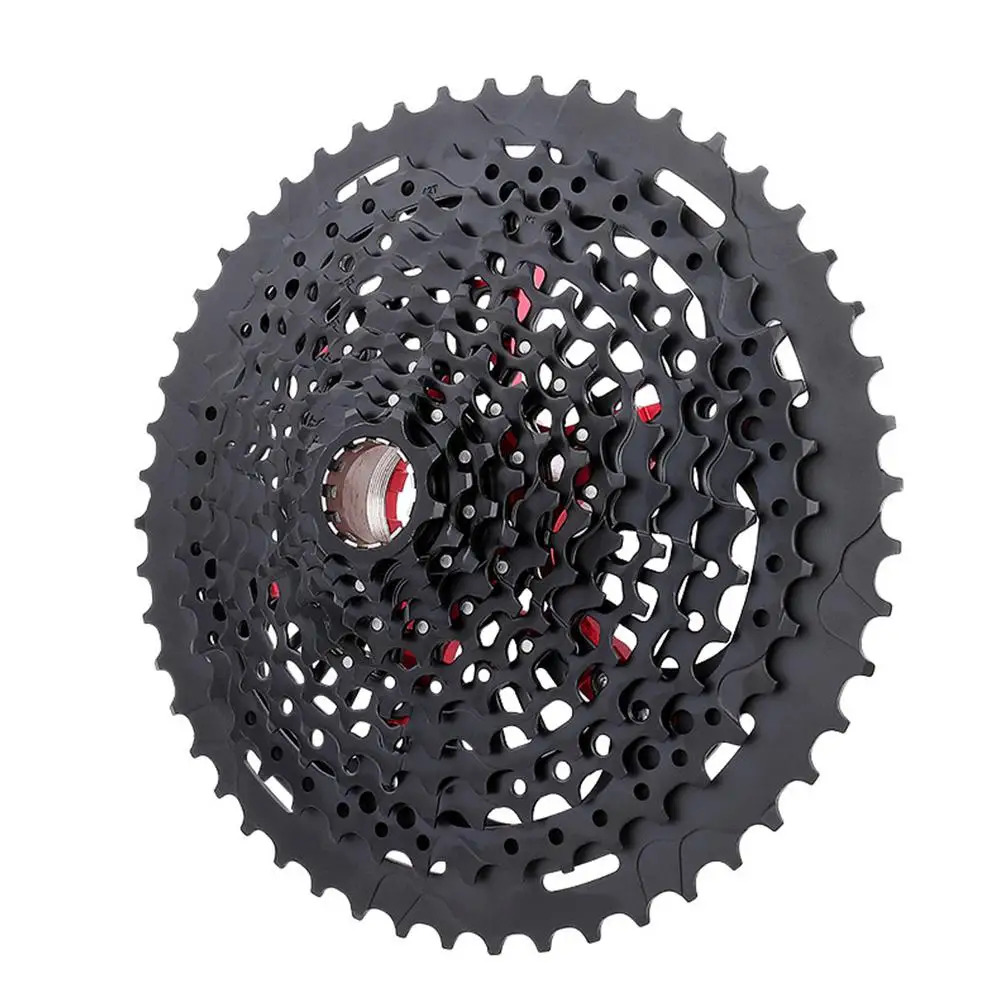 Горный велосипед Freewheel XD 12 speed 9-50T большая передача полый алюминиевый сплав держатель для соревнований Сверхлегкий маховик 536g черный - Цвет: black