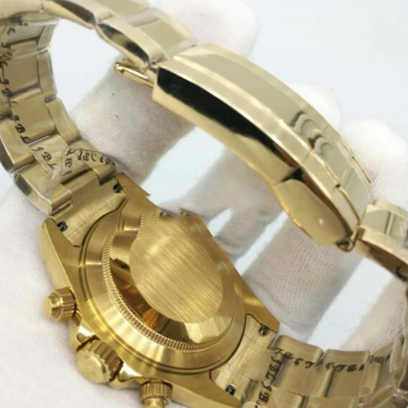 2019 новые часы из желтого золота AAA Качество автоматические с автоматическим