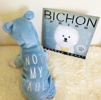 

Fashion Winter Cartoon Dog Clothes Warm Hoodies For Small Dogs Pet Clothing Coat One-piece Garment Cloth