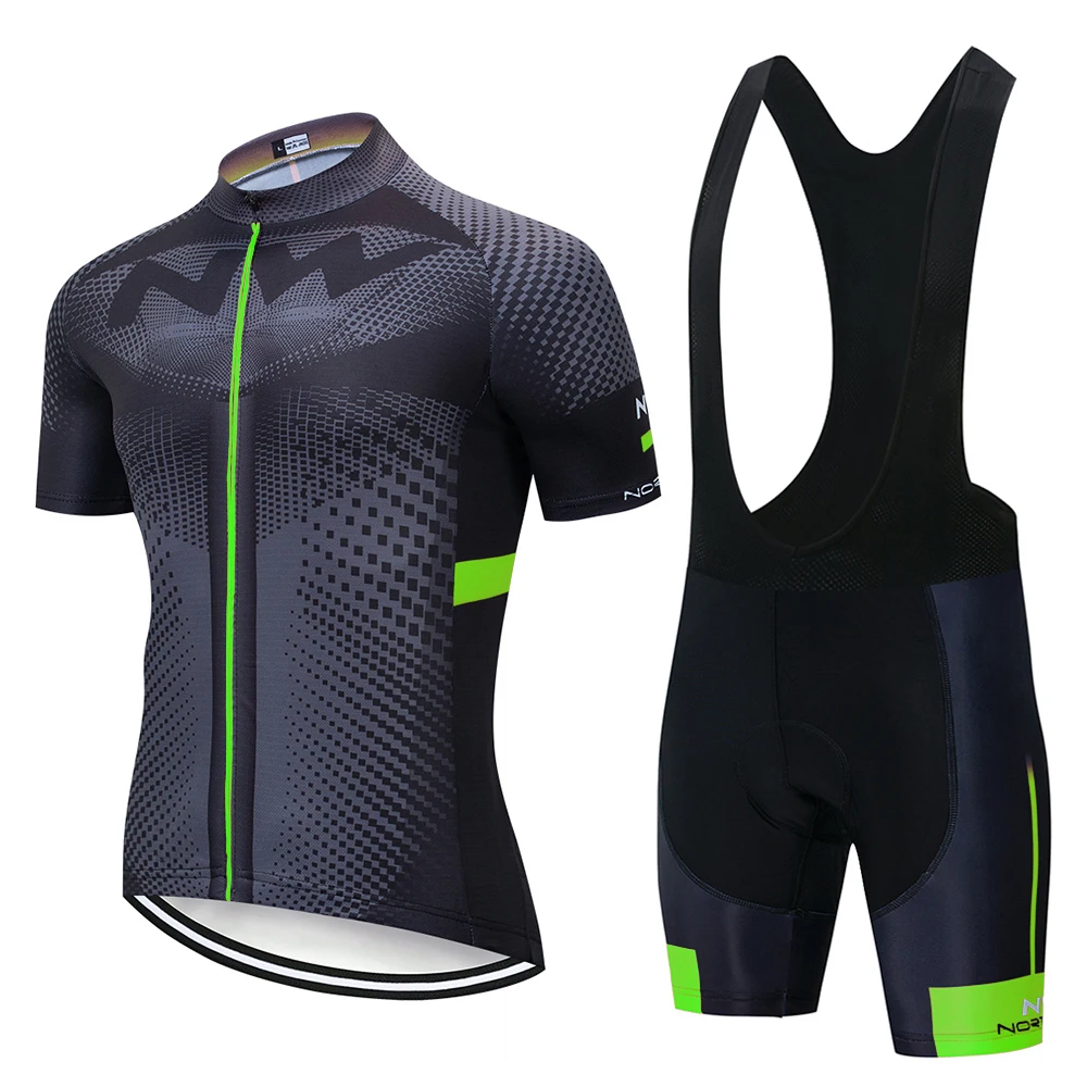 NW 2019 NORTHWAVE Summer Men Cycling Jersey Short Sleeve Set Breathable bib shorts Bicycle Clothes Quick Dry Maillot