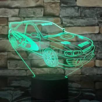 

Super Racing Car 7 Color Led Night Lamps For Kids Touch Led Usb Table Lampara Lampe Baby Sleeping Nightlight