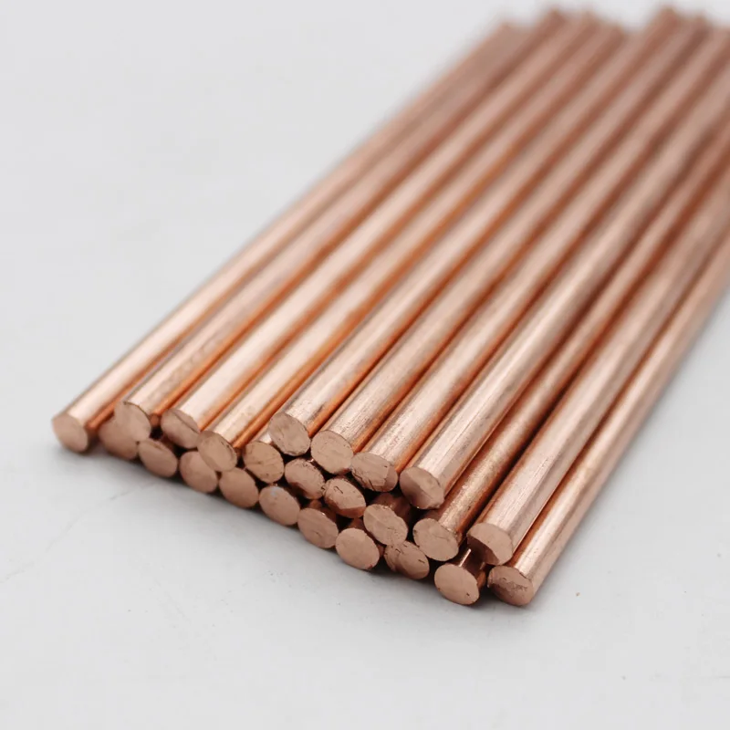 Diameter 3/4/5/6/8/10/12mm Copper Round Bar  Metalworking Length 50-300mm