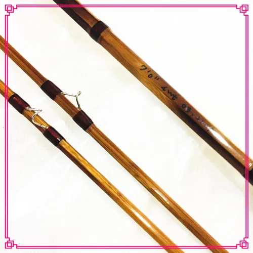 Большие скидки!) ZHUSRODS бамбуковая пламенная Удочка 7'" 4wt