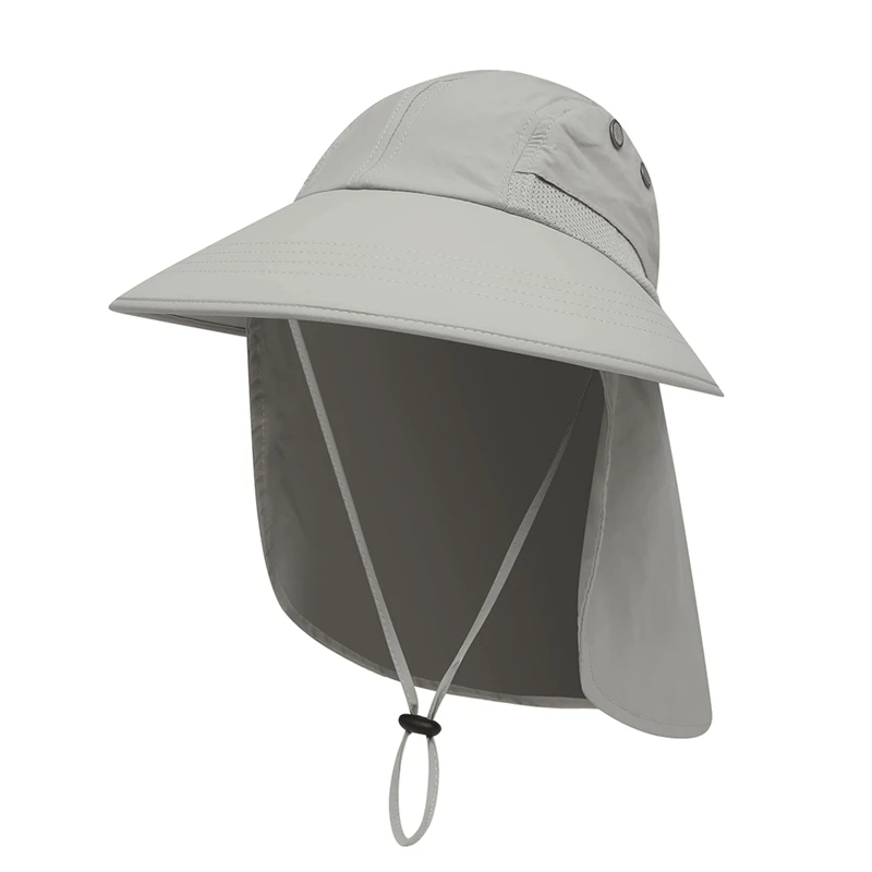 

Outdoor Shade Horsetail Crescent Cap Fishing Collapsible Wide Sideband neck UPF Shade UV Protection Can Quickly Dry Flip Cap