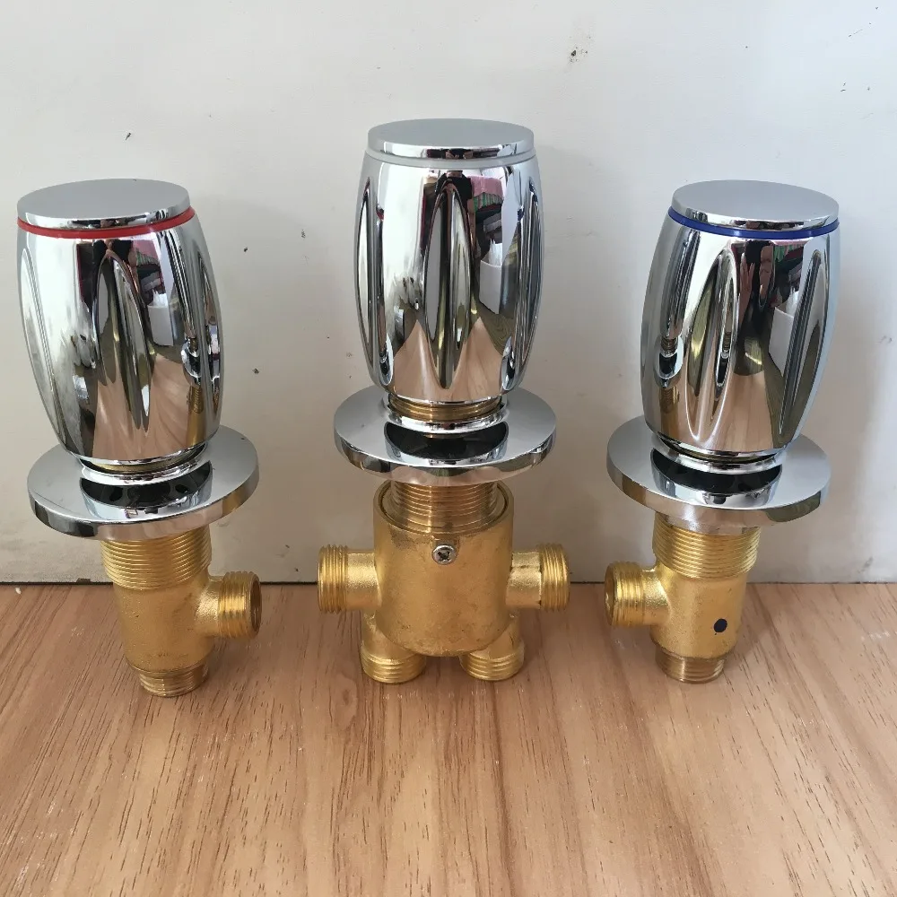 MTTUZK Brass Switch Valve for Bathtub faucet shower mixer Bath faucet control valve Split five-hole Bathtub Waterfall faucets 3