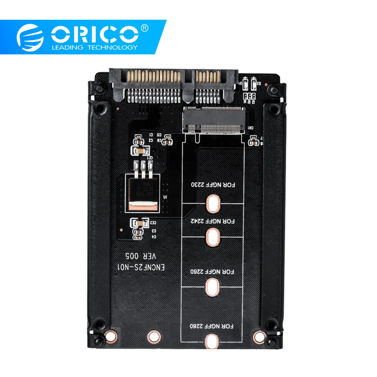 

ORICO M.2 NGFF (SATA) SSD to 2.5 SATA Adapter for 2230/2242/2260/2280mm M2 NGFF SSD Solid State Hard Drive M2 NGFF to SATA 22PIN